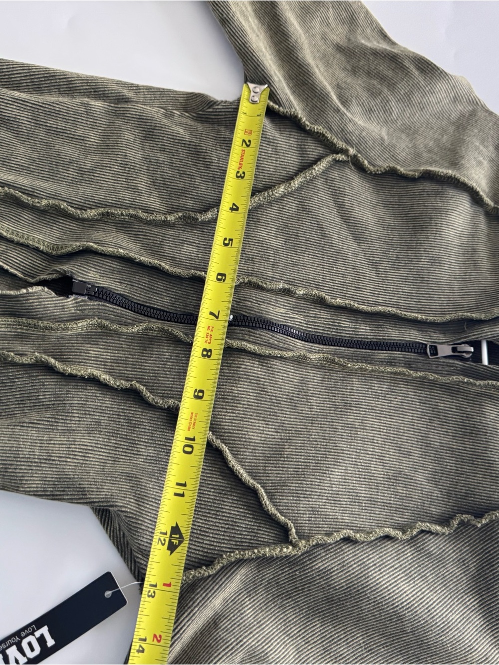 Love Olive Ribbed Zip Jacket - Picture 6 of 7